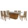 Mesa Para Sala De Jantar Aida Com 6 Cadeiras Safira Moderna Turim 07/off White/imbuia