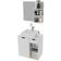 Kit Gabinete E Espelheira De Banheiro 60 Cm Cuba Romana Branco