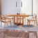 Mesa 120cm Laminado Barril Com 4 Cadeiras Moderna Mobília Linho Off White Imbuia Naturale