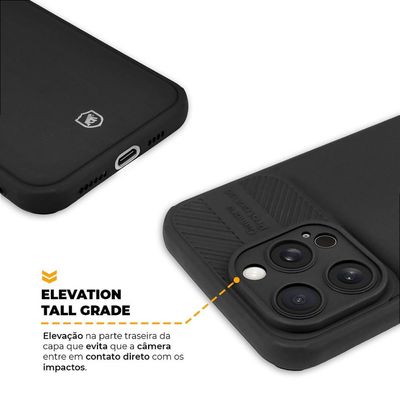 Capa para iPhone 15 Pro - Symetric Preta - Gshield