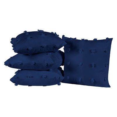 Almofadas Cheias Poppy 45cm x 45cm 04 Peças - Marinho