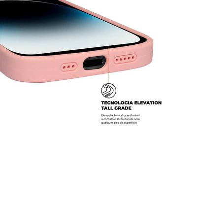 Capa para iPhone 14 Pro - Silicon Premium Rosa - Gshield