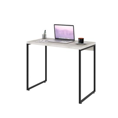Kit 02 Mesas Para Escritório e Home Office Industrial Aspen 90 cm C01 Snow - Lyam Decor