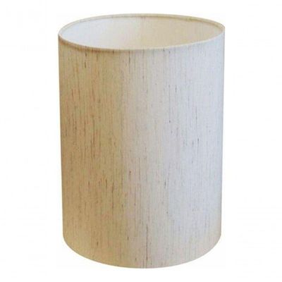 Cúpula Abajur Cilíndrica Cp-7004 ø15x25cm Linho Bege