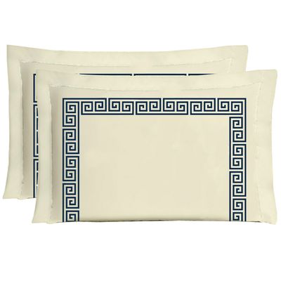 Kit Cobre Leito Mistral Casal Padrão Microfibra Dupla Face 7 Peças - Palha