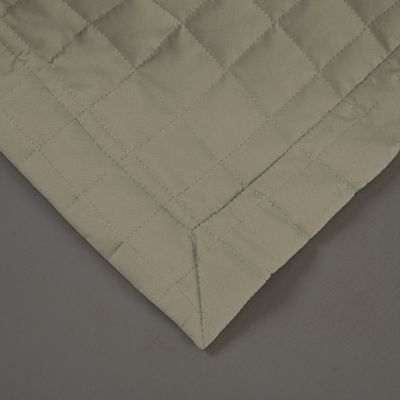 Kit Cobre Leito Colcha Bellini Queen Dupla Face Percal 300 Fios Textura Matelassê 3 Peças - Cáqui