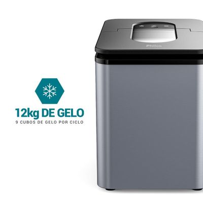 Máquina de Gelo Philco 12Kg 2,2L PMG12A 220V