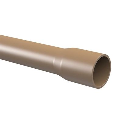 Tubo De Pvc Marrom Soldável 2"" 60mm 6 Metros - 10120608 - Tigre Tubo Soldavel 60mmx6m Marrom