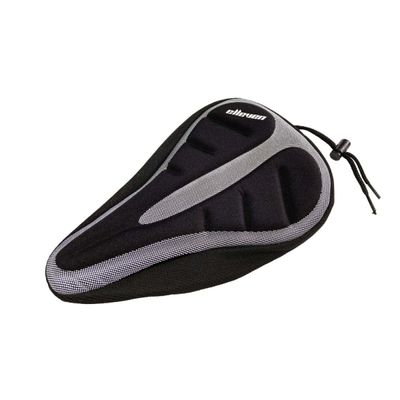 CAPA ASSENTO SELIM MTB BIKE BICICLETA COM GEL 26,5 X 17,5cm Preto