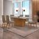 Mesa Sala De Jantar Aida 180cm E 6 Cadeiras Safira Moderna Turim 07/off White/imbuia