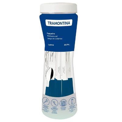 Faqueiro Leme Com 16 Peças Azul - 23198917 - Tramontina