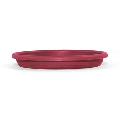 Prato De Plástico Para Vaso De Jardim Bordô 13 Cm - Pr6541-3 - Pinceis Atlas