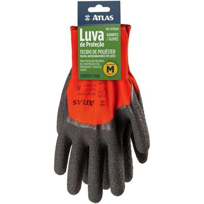 Luva Banhada Em Latex Grande - At1305g - Pincéis Atlas