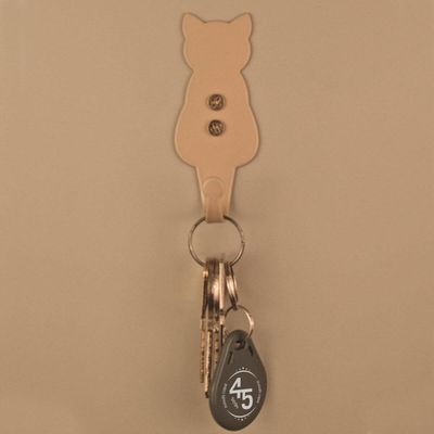 Pendurador Gancho de Parede Gato Dourado Luft Massutti Pendu