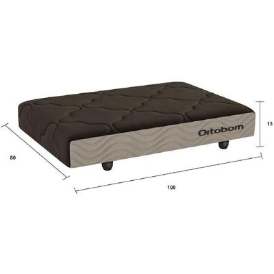 Mini Base Para Pet Em Poliéster Camurça Bege 13x100x80cm - 1050393821 - Ortobom Mini Base Pet Camurça Bege 13x100x80