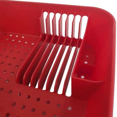 Escorredor De Louças Basic Vermelho Bold - 10848-0465 - Coza Escorredor De Louças Basic Vermlho Bold - 10848-0465 - Coza
