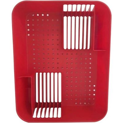 Escorredor De Louças Basic Vermelho Bold - 10848-0465 - Coza Escorredor De Louças Basic Vermlho Bold - 10848-0465 - Coza