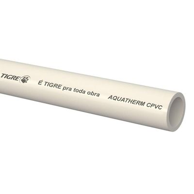 Tubo Aquatherm Bitola 54mm Cpvc 3 Metros - 17001132 - Tigre