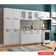 Cozinha de Aço Completa Telasul Star New Branco 3 Vidros Balcão para Pia