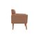 Poltrona Cadeira Para Descanço Acabamento Premium Havana Matrix Boucle Marrom