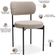 Kit 06 Cadeiras Estofadas Para Sala De Jantar Louvre L02 Bouclê Creme - Lyam Decor