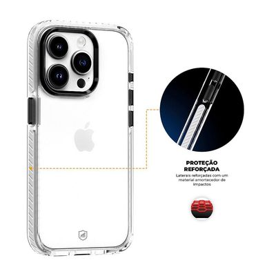 Kit Capa Urus Branca e Pelicula Ultra Glass para iPhone 15 Pro Max - Gshield