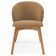 Cadeira de Jantar e Estar Living Estofada Mia L02 Bouclê Mostarda - Lyam Decor