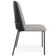 Cadeira Decorativa Estofada Sala de Jantar Bella L02 Couríssimo Preto Linho Cinza Escuro - Lyam Decor
