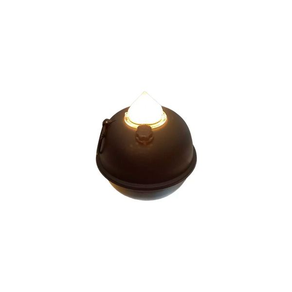 Luminária de Mesa Decorativa Bujãozinho de Metal a Pilha Com Led Amarelo Dimerizável e Alça