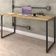 Kit Mesa Para Escritório com Estante 4 Prateleiras Industrial Form C01 150 cm Carvalho - Lyam Decor