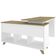 Mesa Para Escritório Home Office Escrivaninha Gold A02 Branco Olmo 02 Gavetas  - Lyam Decor