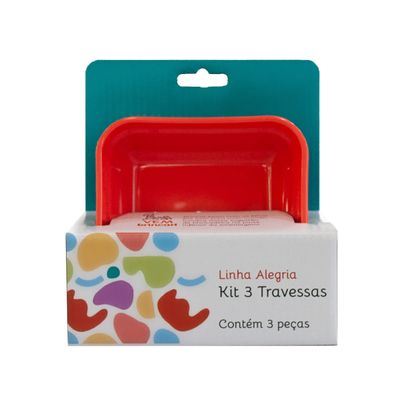 Kit Travessa Cheff Infantil 250ml Colorido em Polipropileno