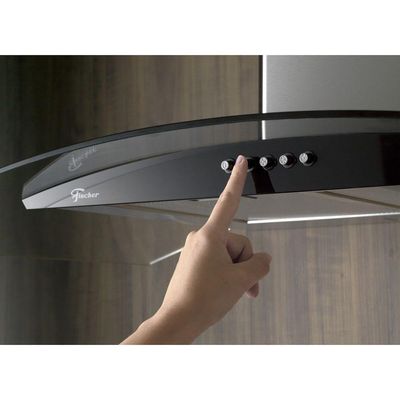 Coifa de Parede Fischer Fit 90 cm Vidro 110V