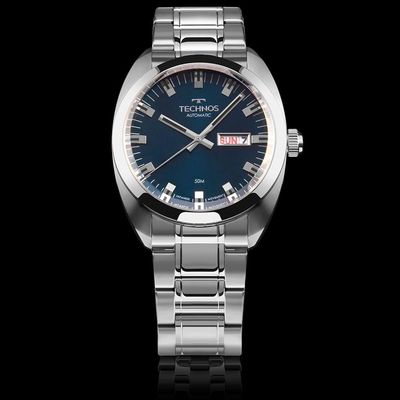 Relógio Technos Masculino Automatico Prata - 8205ov/1a 8205ov/1a