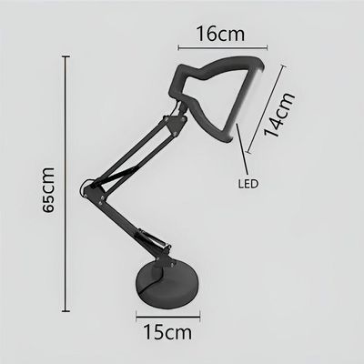 Luminária De Mesa 3d Lâmpada Dimerizável Led Preto