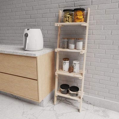 Estante De Pinus Escada De Parede Expositora Exclusiva Multiuso
