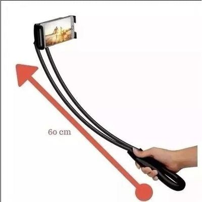 Suporte De Celular Flexível Articulado Para Pescoço -Preto