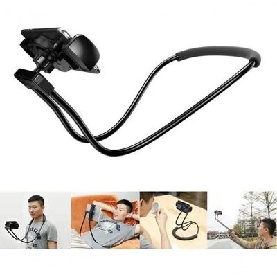 Suporte De Celular Flexível Articulado Para Pescoço -Preto