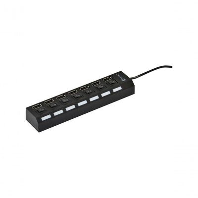 Hub Usb 2.0 7 Portas Com Cabo E Led Indicador - Huv-40