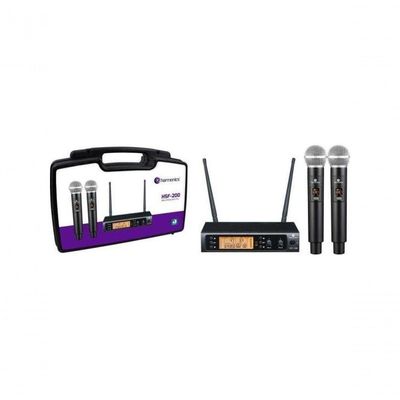 Microfone Sem Fio Harmonics Hsf-200 Duplo
