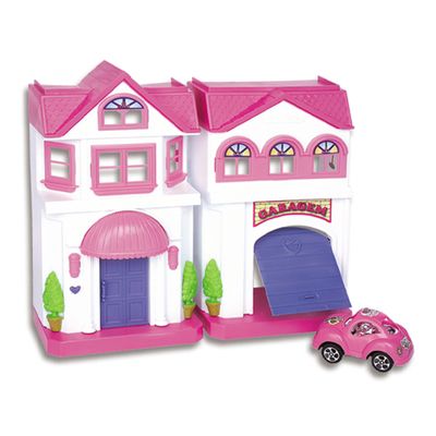 Brinquedo Casa De Boneca Casinha Dos Sonhos Garagem Braskit