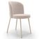 Kit 2 Cadeiras Sala de Jantar Estofada Gavi Arena L02 Suede Bege - Lyam Decor