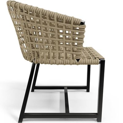 Cadeira Decorativa Para Área Gourmet Cozinha Varanda Corda Náutica Belize D04 Bege - Lyam Decor