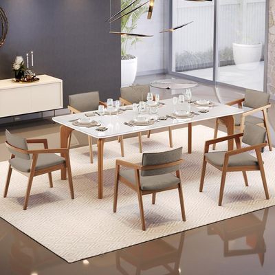 Kit 02 Cadeiras Para Sala de Jantar Estar Living Giorgia B04 Bouclê Bege - Lyam Decor