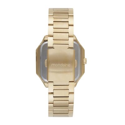 Relogio Mondaine Masculino Ref: 32945gpmvde1 Retangular Dourado