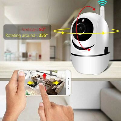 kit 2 Câmera Robo Ip Wifi Wireles Full HD 1080p Áudio Visão Noturna Grava em nuvem