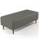 Puff Decorativo Sala de Estar Bali W01 Pés Palito 120x50 cm Corano Cinza - Lyam Decor