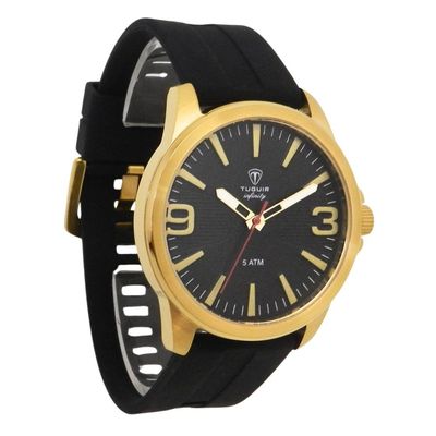 Relógio Tuguir Masculino Ref: Tgi37151 Esportivo Aço Dourado