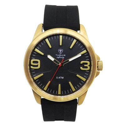 Relógio Tuguir Masculino Ref: Tgi37151 Esportivo Aço Dourado