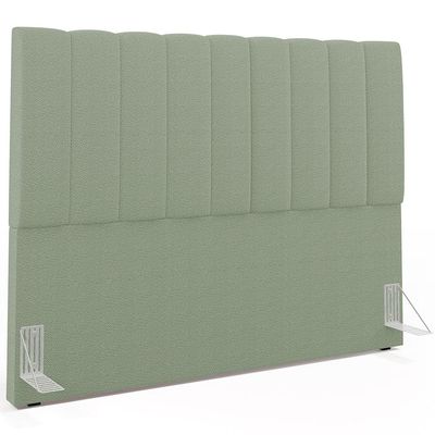 Cabeceira Cama Box Casal King 195 cm Dália W01 Bouclê Oliva - Lyam Decor